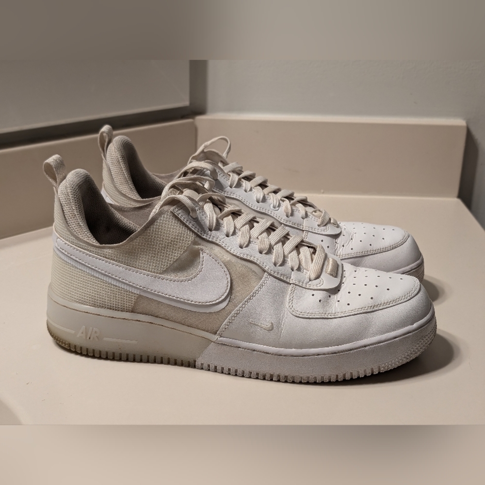 Nike Air Force 1 React Photon Dust Mens Size 12 White DM0573 100